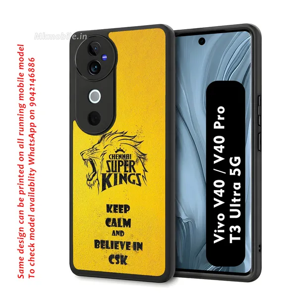 Chennai_Super_Kings_Yellow_Lion_Logo_Design_Printed_Premium_Glossy_Back_Case_Cover_With_Camera_Protection_For_Vivo_V40_5G_/_V40_Pro_5G_/_T3_Ultra_5G_Mk000065_Bx