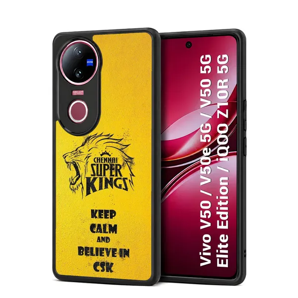 Chennai_Super_Kings_Yellow_Lion_Logo_Design_Printed_Premium_Glossy_Back_Case_Cover_With_Camera_Protection_For_Vivo_V50_/_V50e_/_V50_5g_Elite_Edition_/_iQOO_Z10r_5g_Mk000065_Bx