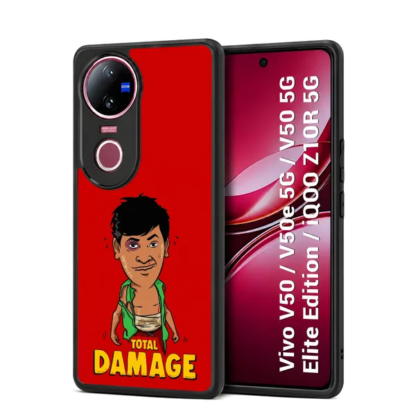 Total_Damage_Vedivelu_Character_Design_Printed_Premium_Glossy_Back_Case_Cover_With_Camera_Protection_For_Vivo_V50_/_V50e_/_V50_5g_Elite_Edition_/_iQOO_Z10r_5g_Mk000067_Bx