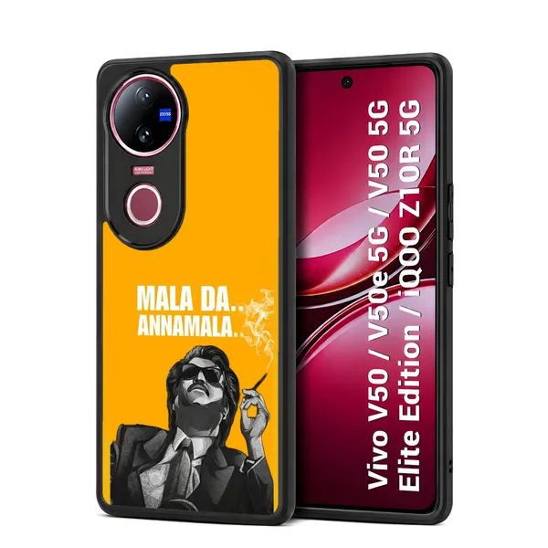 Rajinikanth_Mala_Da_Annamala_Graphic_Design_Printed_Premium_Glossy_Back_Case_Cover_With_Camera_Protection_For_Vivo_V50_/_V50e_/_V50_5g_Elite_Edition_/_iQOO_Z10r_5g_Mk000068_Bx