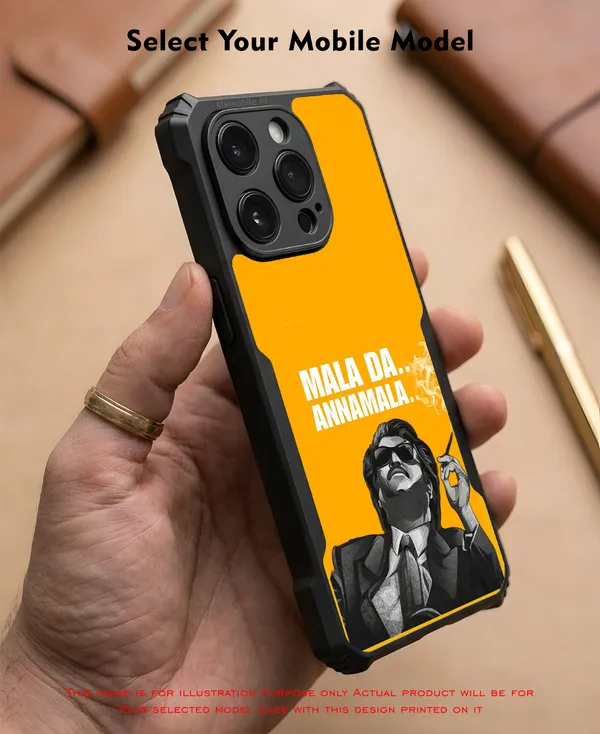 Rajinikanth_Mala_Da_Annamala_Graphic_Design_Printed_Bumper_Glossy_Back_Case_Cover_With_Camera_Protection_Mk000068_Ip