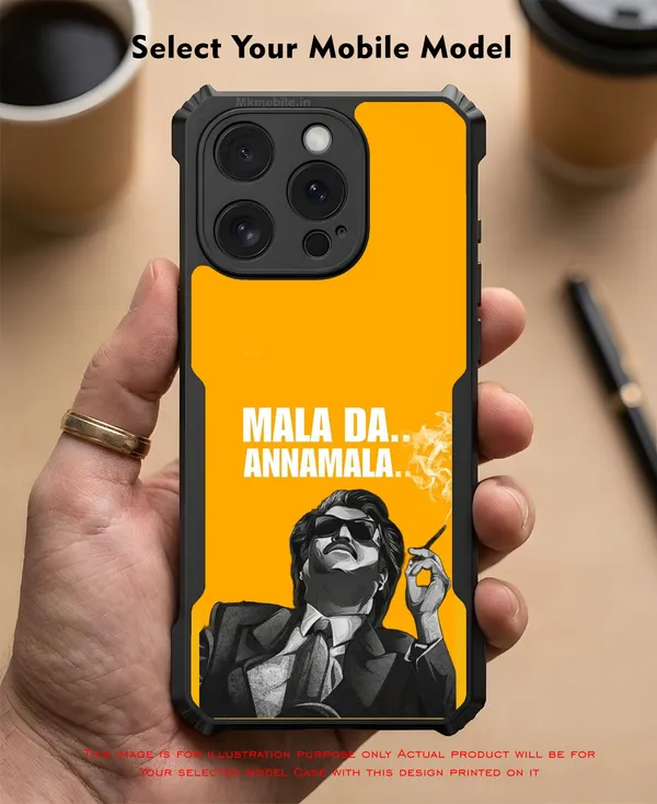 Rajinikanth_Mala_Da_Annamala_Graphic_Design_Printed_Bumper_Glossy_Back_Case_Cover_With_Camera_Protection_Mk000068_Ip