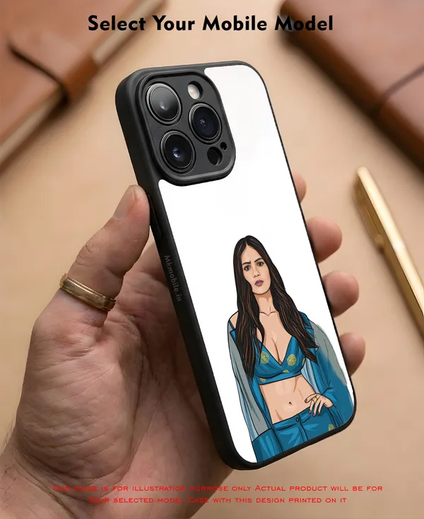 Girl_Illustrated__Design_Printed_Premium_Glossy_Back_Case_Cover_With_Camera_Protection_Mk000069_Bx