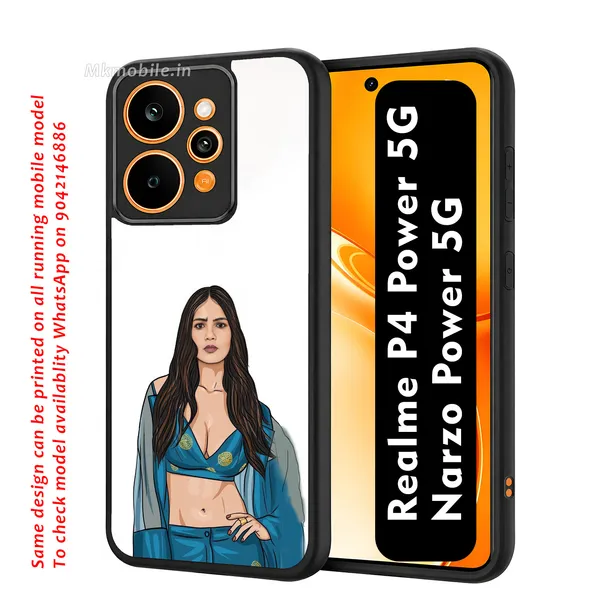 Girl_Illustrated_Design_Printed_Premium_Glossy_Back_Case_Cover_With_Camera_Protection_For_Realme_P4_Power_5G_/_Narzo_Power_5G_Mk000069_Bx