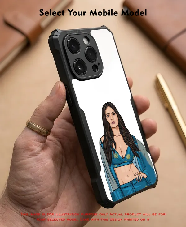 Girl_Illustrated__Design_Printed_Bumper_Glossy_Back_Case_Cover_With_Camera_Protection_Mk000069_Ip