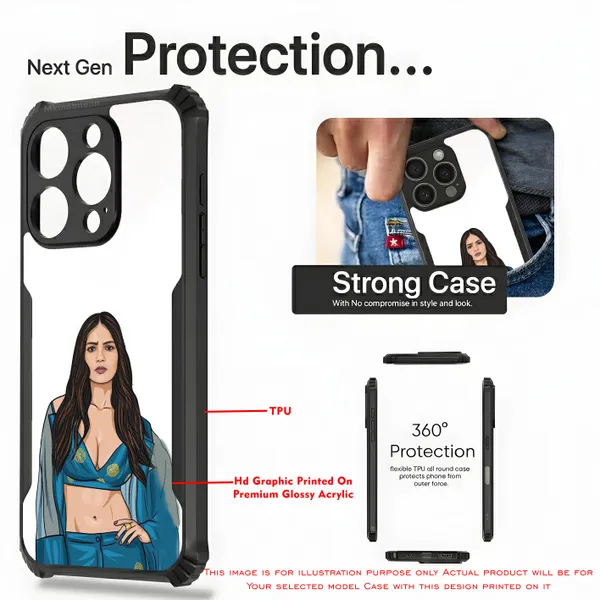 Girl_Illustrated__Design_Printed_Bumper_Glossy_Back_Case_Cover_With_Camera_Protection_Mk000069_Ip