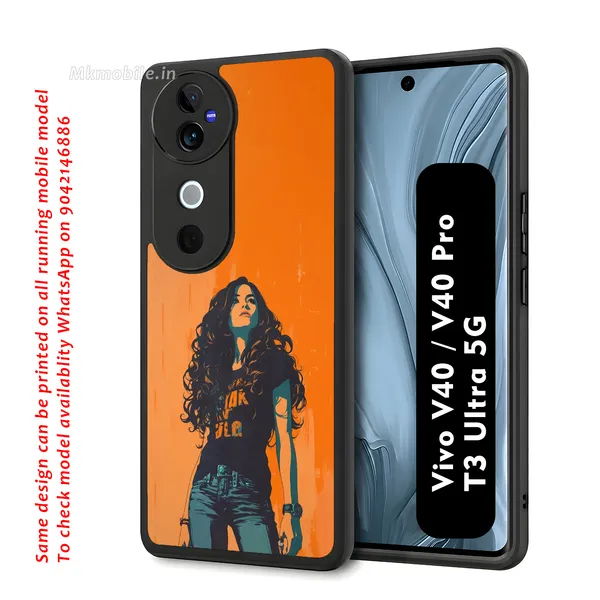 Orange_And_Black_Girl_Graphic_Design_Printed_Premium_Glossy_Back_Case_Cover_With_Camera_Protection_For_Vivo_V40_5G_/_V40_Pro_5G_/_T3_Ultra_5G_Mk000070_Bx