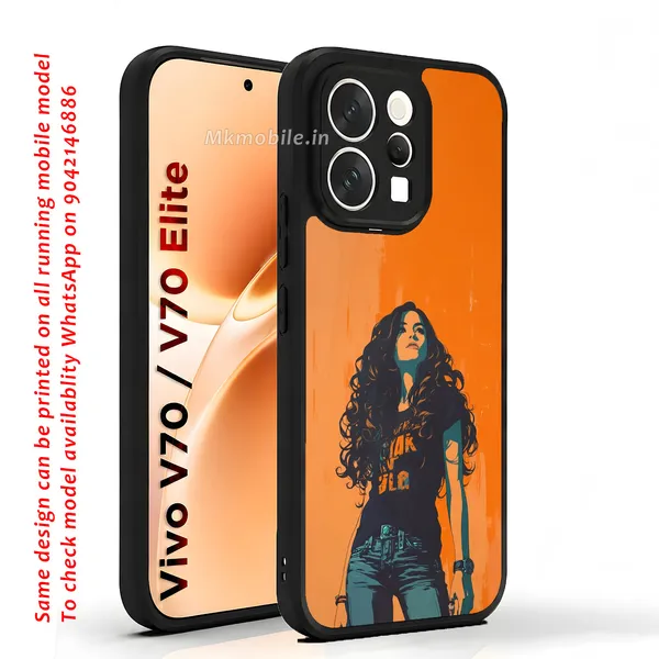 Orange_And_Black_Girl_Graphic_Design_Printed_Premium_Glossy_Back_Case_Cover_With_Camera_Protection_For_Vivo_V70_5G_/_V70_5G_Elite_Mk000070_Bx