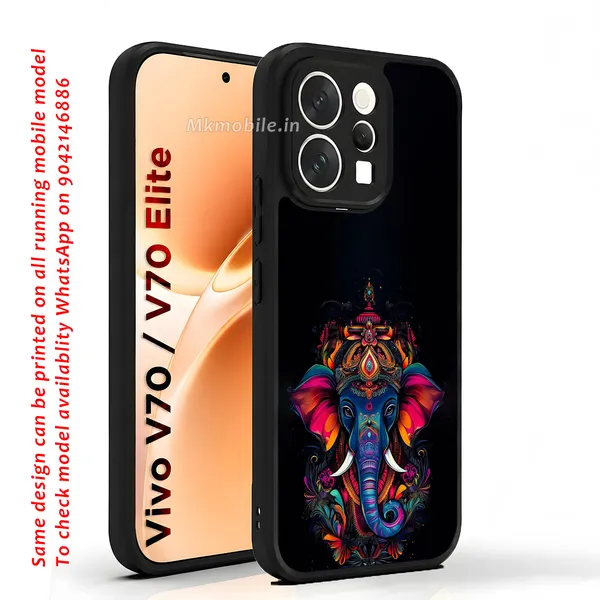 Colorful_Elephant_Ganapathy_Vinayagar_Design_Printed_Premium_Glossy_Back_Case_Cover_With_Camera_Protection_For_Vivo_V70_5G_/_V70_5G_Elite_Mk000074_Bx