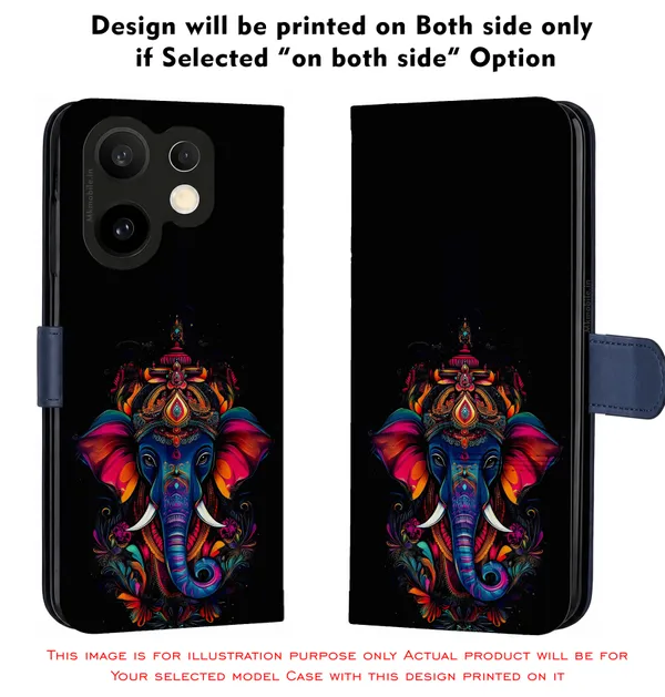 Colorful_Elephant_Ganapathy_Vinayagar_Design_Printed_Flip_Case_Cover_With_Camera_Protection_Mk000074_Fcuv