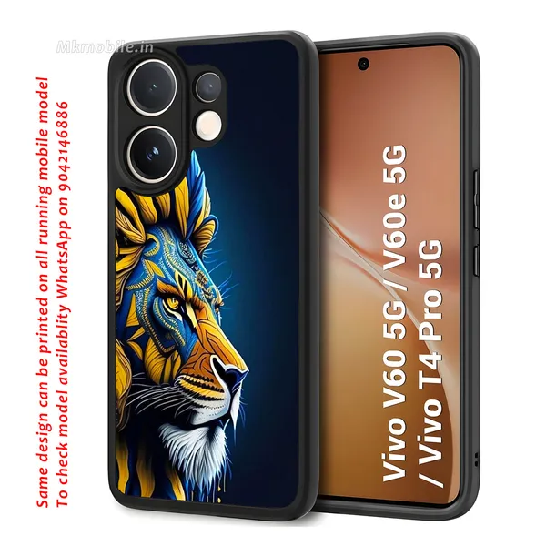 Blue_And_Yellow_Artistic_Lion_Design_Printed_Premium_Glossy_Back_Case_Cover_With_Camera_Protection_For_Vivo_V60_5G_/_V60e_/_T4_Pro_5G_Mk000075_Bx