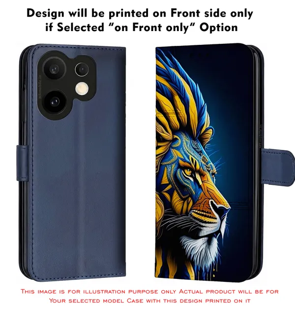 Blue_And_Yellow_Artistic_Lion_Design_Printed_Flip_Case_Cover_With_Camera_Protection_Mk000075_Fcuv