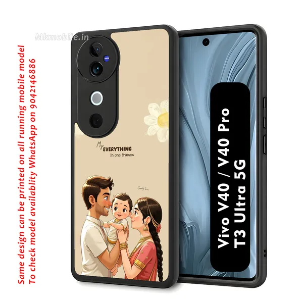 Beige_Illustrated_Family_Theme_Design_Printed_Premium_Glossy_Back_Case_Cover_With_Camera_Protection_For_Vivo_V40_5G_/_V40_Pro_5G_/_T3_Ultra_5G_Mk000078_Bx