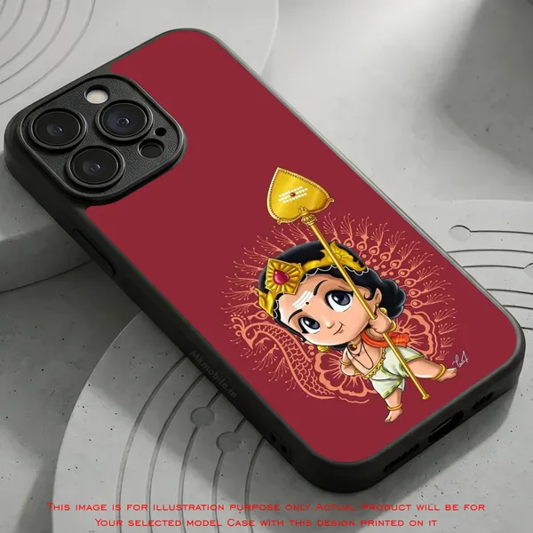 Murugan_Maroon_Design_Printed_Premium_Glossy_Back_Case_Cover_With_Camera_Protection_Mk000079_Bx