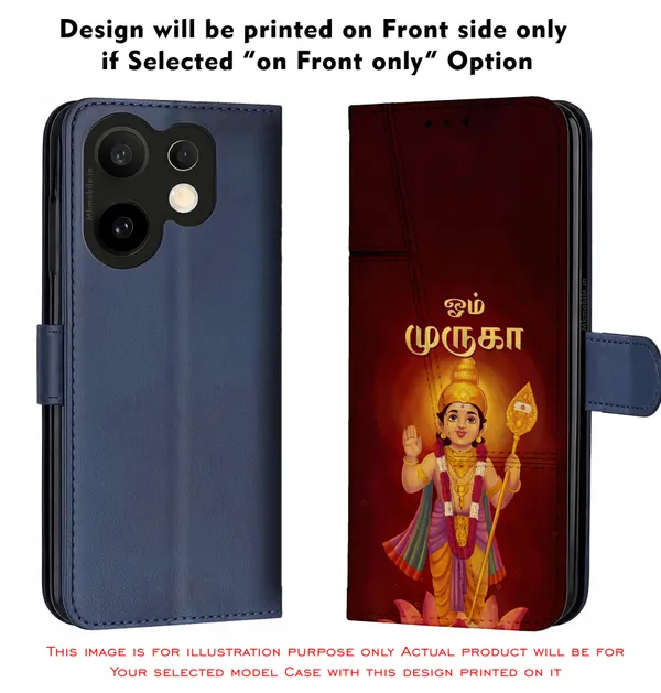 Om_Muruga_Tamil_Religious_Design_Printed_Flip_Case_Cover_With_Camera_Protection_Mk000082_Fcuv