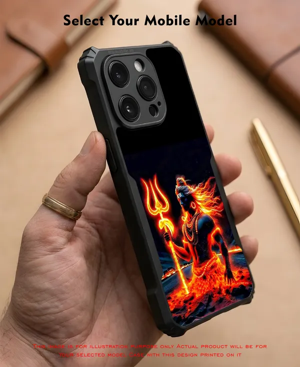 Fiery_Lord_Shiva_Trishul__Design_Printed_Bumper_Glossy_Back_Case_Cover_With_Camera_Protection_Mk000083_Ip