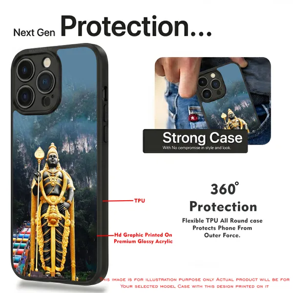 Lord_Murugan_Statue_Scenic_Mountain_Design_Printed_Premium_Glossy_Back_Case_Cover_With_Camera_Protection_Mk000088_Bx