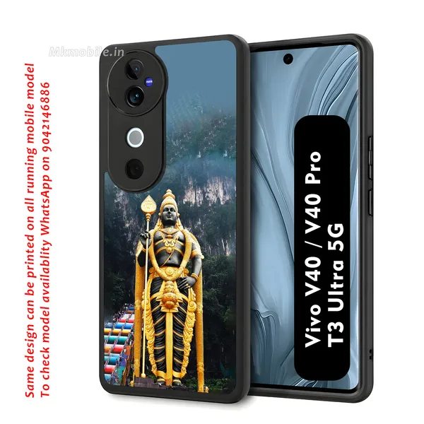 Lord_Murugan_Statue_Scenic_Mountain_Design_Printed_Premium_Glossy_Back_Case_Cover_With_Camera_Protection_For_Vivo_V40_5G_/_V40_Pro_5G_/_T3_Ultra_5G_Mk000088_Bx