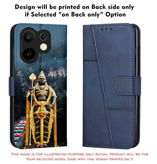 Lord_Murugan_Statue_Scenic_Mountain_Design_Printed_Flip_Case_Cover_With_Camera_Protection_Mk000088_Fcuv