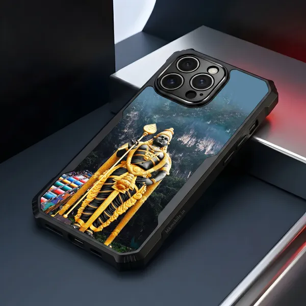 Lord_Murugan_Statue_Scenic_Mountain_Design_Printed_Bumper_Glossy_Back_Case_Cover_With_Camera_Protection_Mk000088_Ip