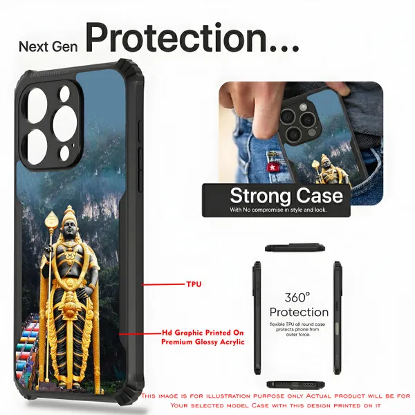 Lord_Murugan_Statue_Scenic_Mountain_Design_Printed_Bumper_Glossy_Back_Case_Cover_With_Camera_Protection_Mk000088_Ip