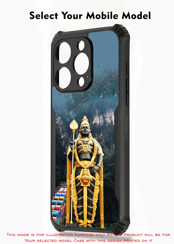 Lord_Murugan_Statue_Scenic_Mountain_Design_Printed_Bumper_Glossy_Back_Case_Cover_With_Camera_Protection_Mk000088_Ip