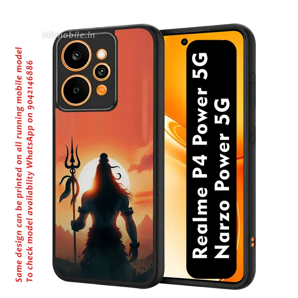 Lord_Shiva_Sunset_Silhouette_Design_Printed_Premium_Glossy_Back_Case_Cover_With_Camera_Protection_For_Realme_P4_Power_5G_/_Narzo_Power_5G_Mk000091_Bx