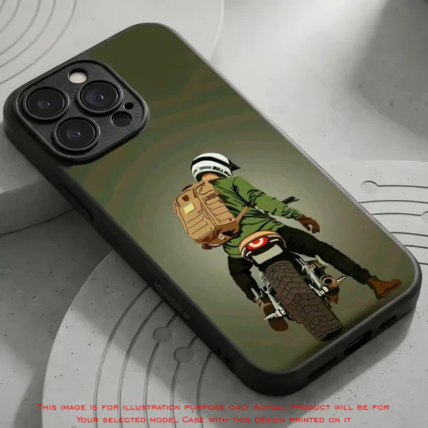Biker_Illustration_Design_Printed_Premium_Glossy_Back_Case_Cover_With_Camera_Protection_Mk000101_Bx