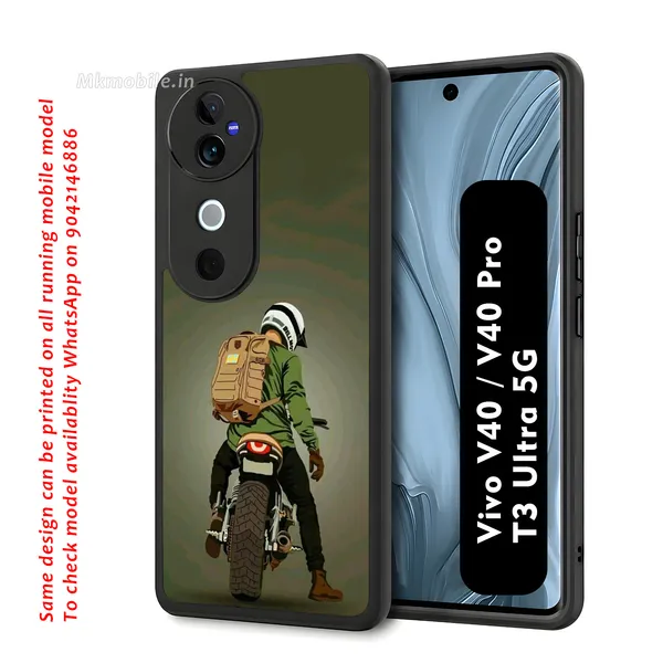 Biker_Illustration_Design_Printed_Premium_Glossy_Back_Case_Cover_With_Camera_Protection_For_Vivo_V40_5G_/_V40_Pro_5G_/_T3_Ultra_5G_Mk000101_Bx
