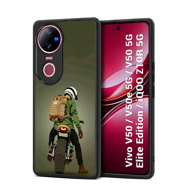 Biker_Illustration_Design_Printed_Premium_Glossy_Back_Case_Cover_With_Camera_Protection_For_Vivo_V50_/_V50e_/_V50_5g_Elite_Edition_/_iQOO_Z10r_5g_Mk000101_Bx