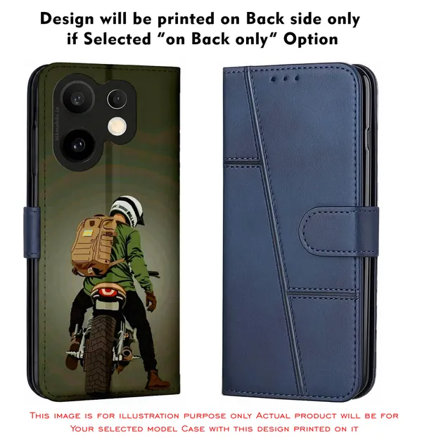 Biker_Illustration_Design_Printed_Flip_Case_Cover_With_Camera_Protection_Mk000101_Fcuv