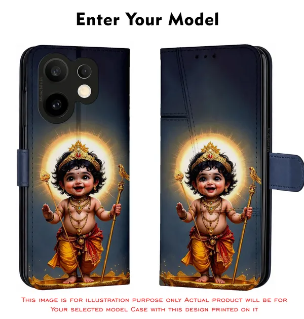 Lord_Muruga_Hindu_Deity__Design_Printed_Flip_Case_Cover_With_Camera_Protection_Mk000104_Fcuv
