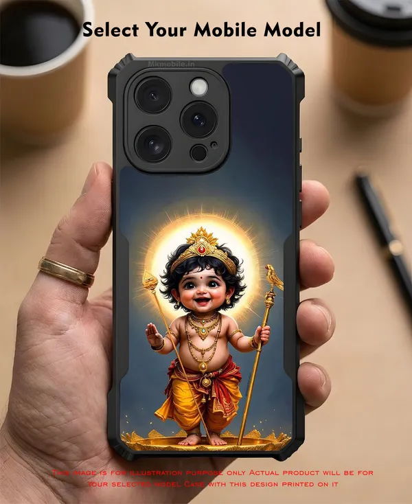 Lord_Muruga_Hindu_Deity__Design_Printed_Bumper_Glossy_Back_Case_Cover_With_Camera_Protection_Mk000104_Ip