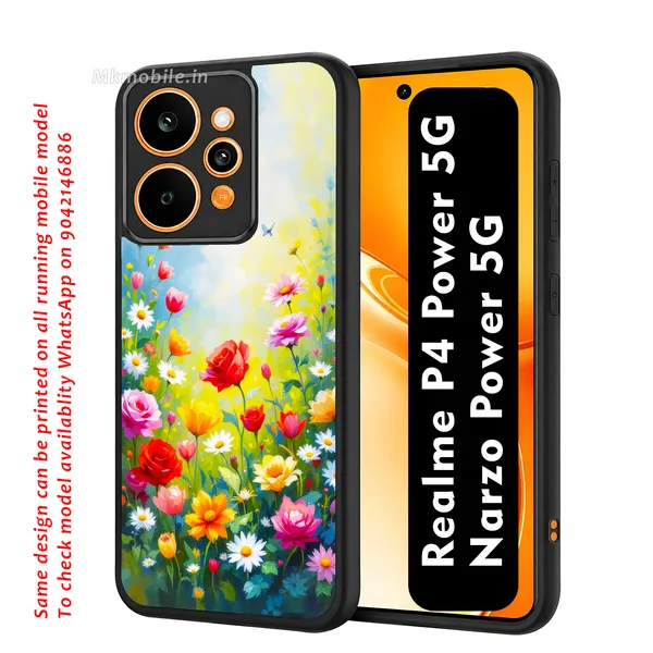 Vibrant_Floral_Garden_Design_Printed_Premium_Glossy_Back_Case_Cover_With_Camera_Protection_For_Realme_P4_Power_5G_/_Narzo_Power_5G_Mk000106_Bx