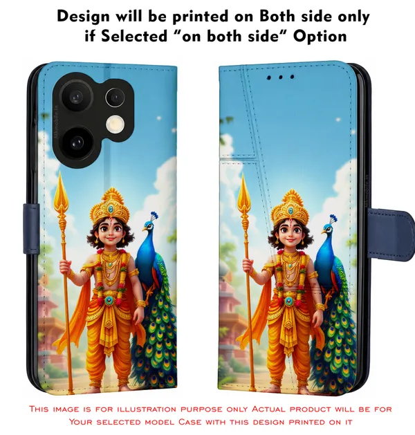 Murugan_Deity_Design_Printed_Flip_Case_Cover_With_Camera_Protection_Mk000107_Fcuv