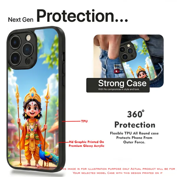 Bal_Murugan_With_Peacock__Design_Printed_Premium_Glossy_Back_Case_Cover_With_Camera_Protection_Mk000108_Bx