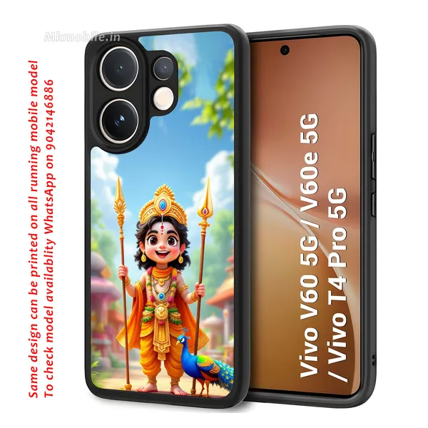 Bal_Murugan_With_Peacock_Design_Printed_Premium_Glossy_Back_Case_Cover_With_Camera_Protection_For_Vivo_V60_5G_/_V60e_/_T4_Pro_5G_Mk000108_Bx