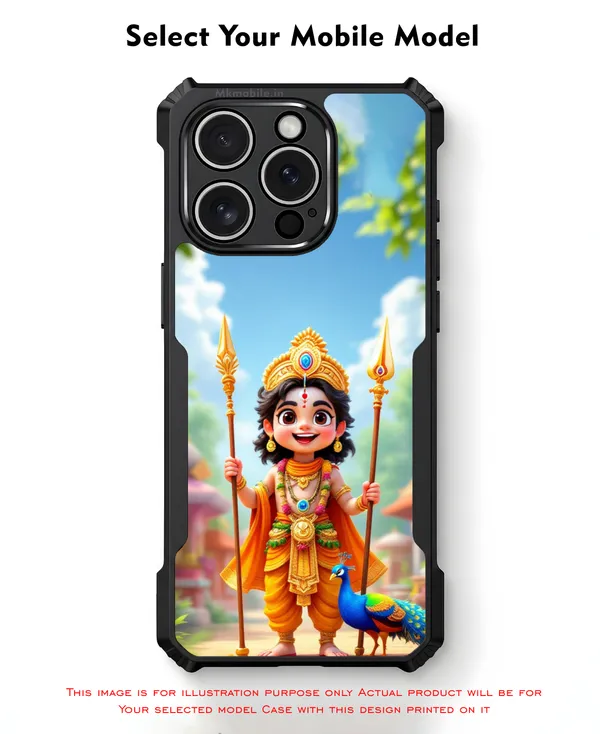 Bal_Murugan_With_Peacock__Design_Printed_Bumper_Glossy_Back_Case_Cover_With_Camera_Protection_Mk000108_Ip