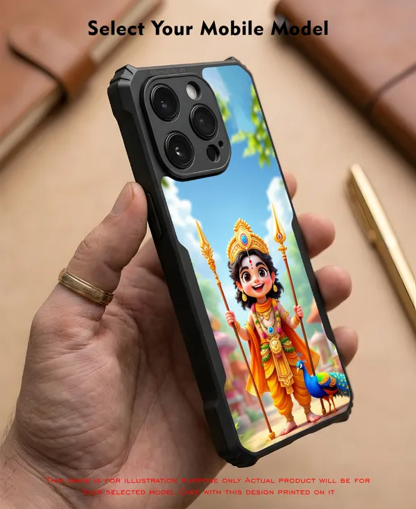 Bal_Murugan_With_Peacock__Design_Printed_Bumper_Glossy_Back_Case_Cover_With_Camera_Protection_Mk000108_Ip