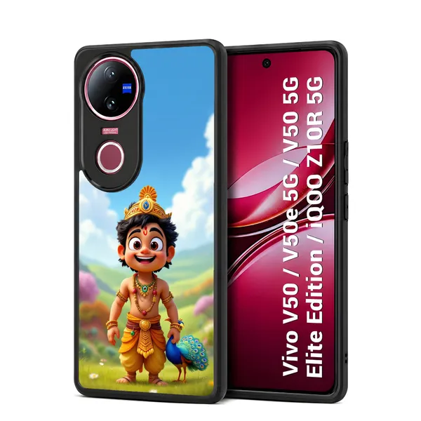 Bal_Krishna_Design_Printed_Premium_Glossy_Back_Case_Cover_With_Camera_Protection_For_Vivo_V50_/_V50e_/_V50_5g_Elite_Edition_/_iQOO_Z10r_5g_Mk000113_Bx