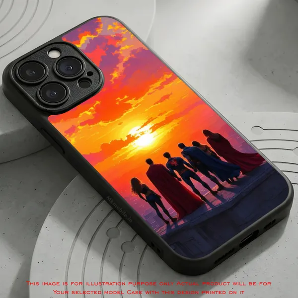 Justice_League_Sunset_Silhouette_Design_Printed_Premium_Glossy_Back_Case_Cover_With_Camera_Protection_Mk000116_Bx