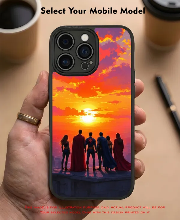Justice_League_Sunset_Silhouette_Design_Printed_Premium_Glossy_Back_Case_Cover_With_Camera_Protection_Mk000116_Bx