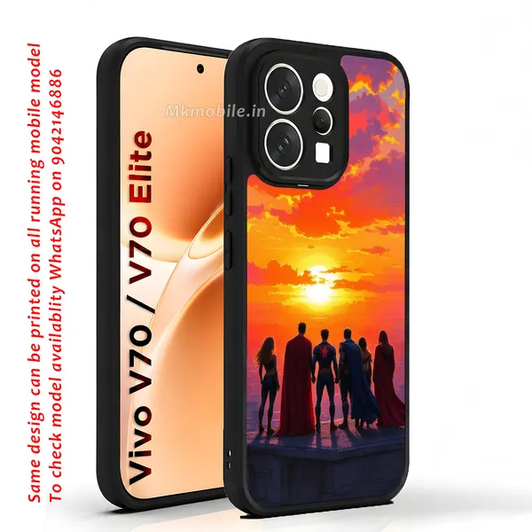 Justice_League_Sunset_Silhouette_Design_Printed_Premium_Glossy_Back_Case_Cover_With_Camera_Protection_For_Vivo_V70_5G_/_V70_5G_Elite_Mk000116_Bx