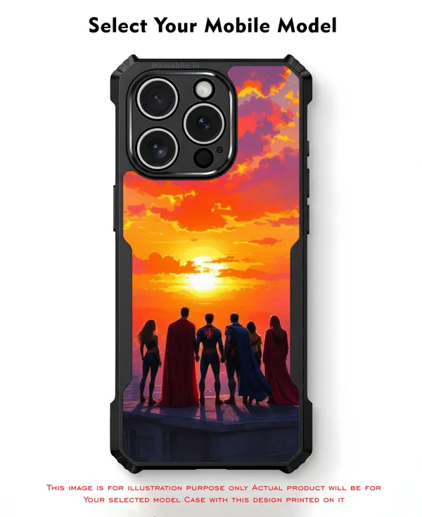 Justice_League_Sunset_Silhouette_Design_Printed_Bumper_Glossy_Back_Case_Cover_With_Camera_Protection_Mk000116_Ip