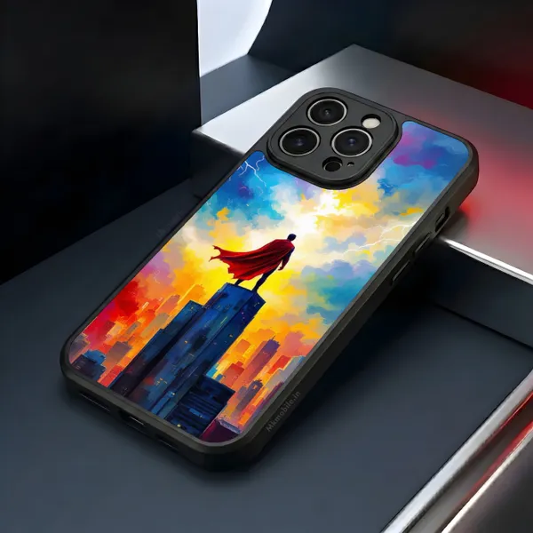 Superhero_Cityscape_Design_Printed_Premium_Glossy_Back_Case_Cover_With_Camera_Protection_Mk000117_Bx
