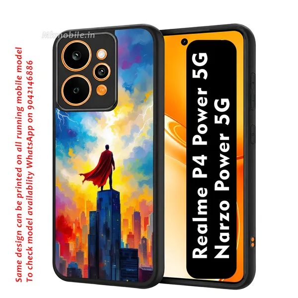 Superhero_Cityscape_Design_Printed_Premium_Glossy_Back_Case_Cover_With_Camera_Protection_For_Realme_P4_Power_5G_/_Narzo_Power_5G_Mk000117_Bx
