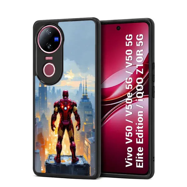 Iron_Man_Cityscape_Design_Printed_Premium_Glossy_Back_Case_Cover_With_Camera_Protection_For_Vivo_V50_/_V50e_/_V50_5g_Elite_Edition_/_iQOO_Z10r_5g_Mk000121_Bx