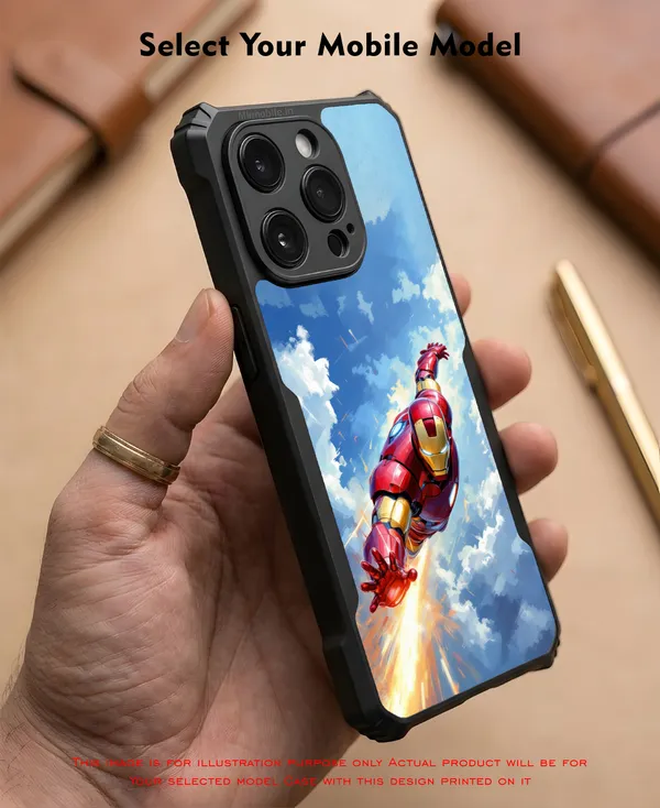 Iron_Man_Flying_Design_Printed_Bumper_Glossy_Back_Case_Cover_With_Camera_Protection_Mk000125_Ip
