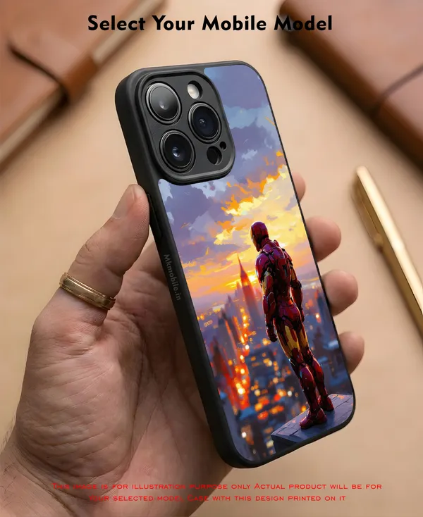 Iron_Man_Sunset_Cityscape_Design_Printed_Premium_Glossy_Back_Case_Cover_With_Camera_Protection_Mk000126_Bx