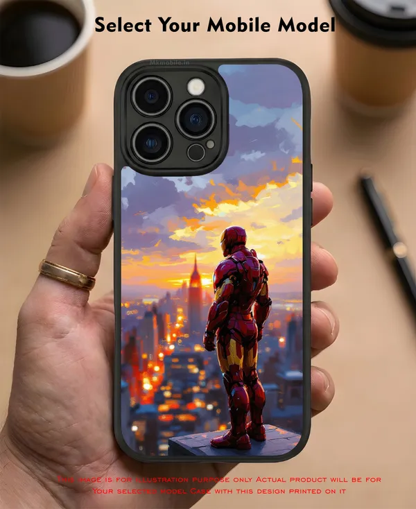 Iron_Man_Sunset_Cityscape_Design_Printed_Premium_Glossy_Back_Case_Cover_With_Camera_Protection_Mk000126_Bx